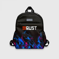 Детский рюкзак Rust neon flame, цвет: 3D-принт