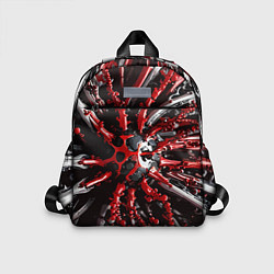 Детский рюкзак Красно-белая инфекция, цвет: 3D-принт