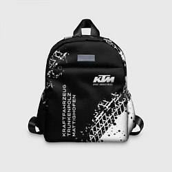 Детский рюкзак KTM - следы от шин, цвет: 3D-принт
