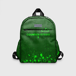 Детский рюкзак Counter-Strike 2 - green gradient посередине