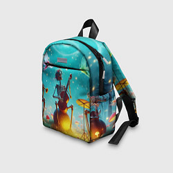 Детский рюкзак Музыкальное трио скелетов дает ночной концерт, цвет: 3D-принт — фото 2