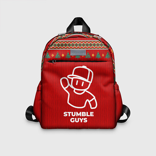 Детский рюкзак Stumble Guys new year / 3D-принт – фото 1