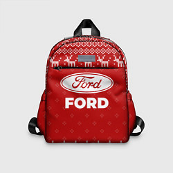 Детский рюкзак Новогодний Ford с оленями, цвет: 3D-принт