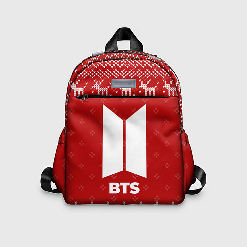 Детский рюкзак Новогодний BTS с оленями / 3D-принт – фото 1