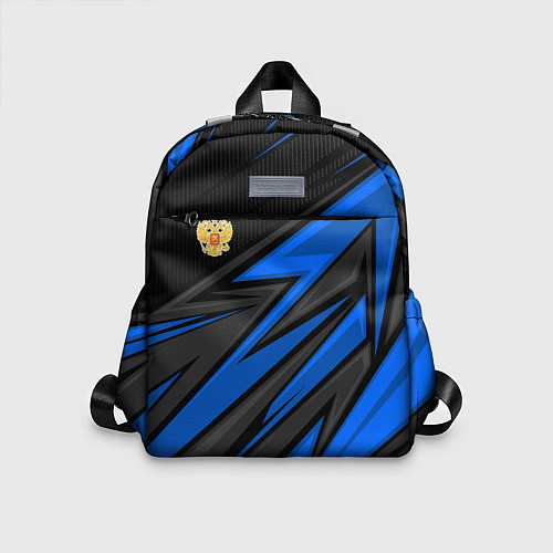 Детский рюкзак Российский герб - Синий спорт / 3D-принт – фото 1