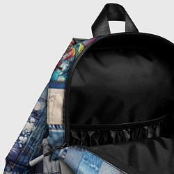Детский рюкзак Микс аниме и пэчворк, цвет: 3D-принт — фото 2