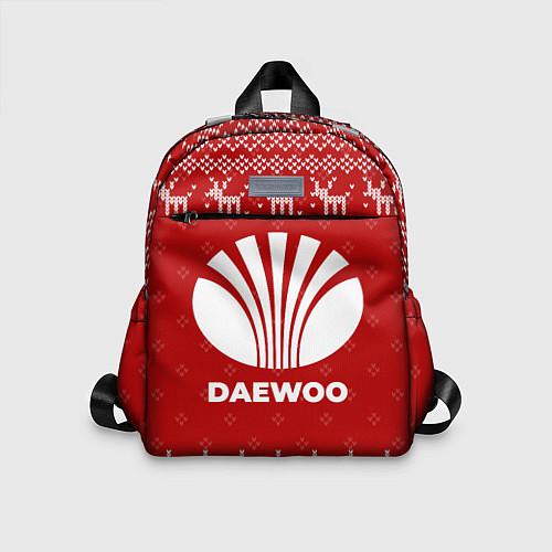 Детский рюкзак Новогодний Daewoo с оленями / 3D-принт – фото 1