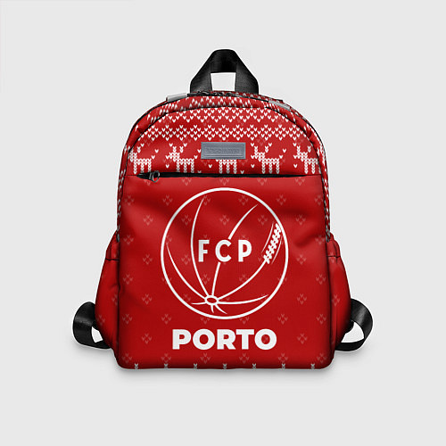 Детский рюкзак Новогодний Porto с оленями / 3D-принт – фото 1