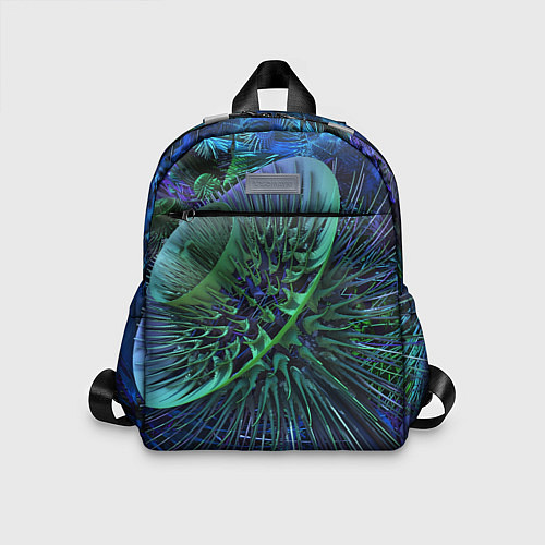 Детский рюкзак Фрактальный узор шипы / 3D-принт – фото 1
