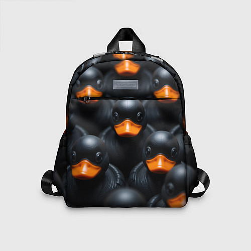 Детский рюкзак Черные уточки / 3D-принт – фото 1
