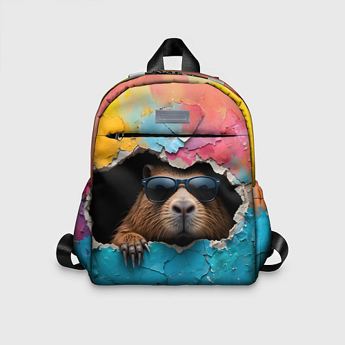 Детский рюкзак Капибара в стене / 3D-принт – фото 1