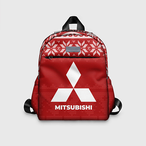 Детский рюкзак Новогодний Mitsubishi / 3D-принт – фото 1
