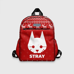 Детский рюкзак Новогодний Stray с оленями, цвет: 3D-принт