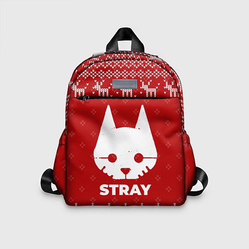 Детский рюкзак Новогодний Stray с оленями / 3D-принт – фото 1