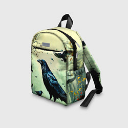 Детский рюкзак Черный ворон в осеннем лесу, цвет: 3D-принт — фото 2