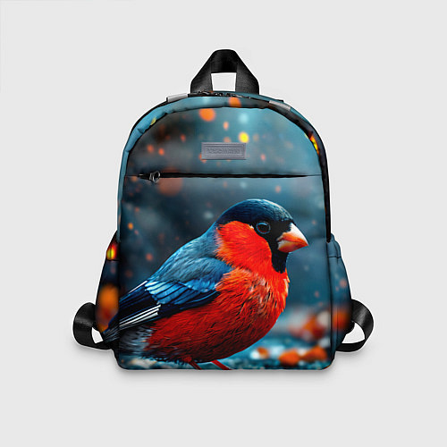 Детский рюкзак Обыкновенный снегирь / 3D-принт – фото 1