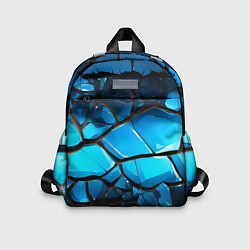 Детский рюкзак Синяя текстура объемных плит