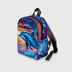 Детский рюкзак Дельфин в космосе, цвет: 3D-принт — фото 2