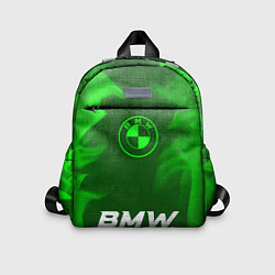 Детский рюкзак BMW - green gradient по-центру, цвет: 3D-принт