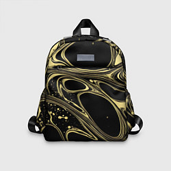 Детский рюкзак Разводы в виде кругов и линий - текстура, цвет: 3D-принт