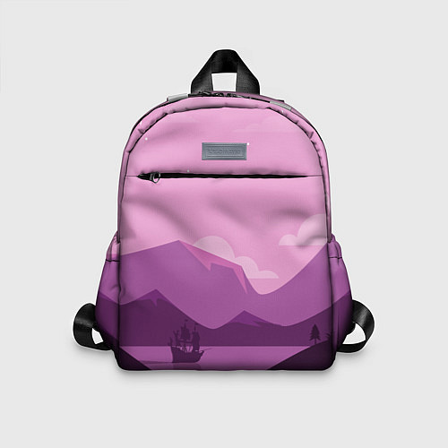 Детский рюкзак Горное озеро / 3D-принт – фото 1