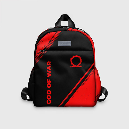 Детский рюкзак God of War - red gradient вертикально / 3D-принт – фото 1