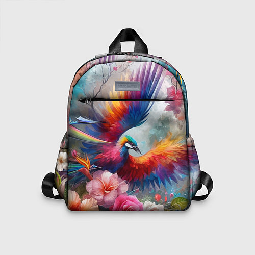 Детский рюкзак Тропическая птица / 3D-принт – фото 1