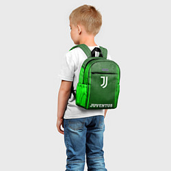 Детский рюкзак Juventus - green gradient по-центру, цвет: 3D-принт — фото 2