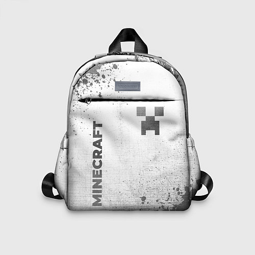 Детский рюкзак Minecraft - white gradient вертикально / 3D-принт – фото 1