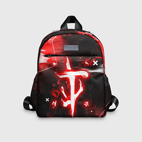 Детский рюкзак Doom - неоновый / 3D-принт – фото 1