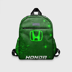 Детский рюкзак Honda - green gradient по-центру, цвет: 3D-принт