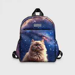 Детский рюкзак Гималайская кошка в космосе, цвет: 3D-принт