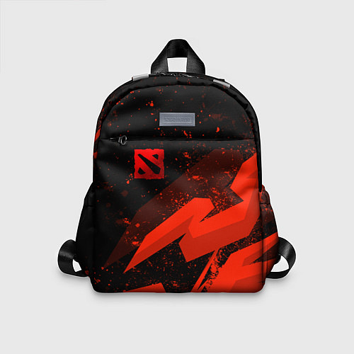 Детский рюкзак Dota 2 - красные брызги / 3D-принт – фото 1