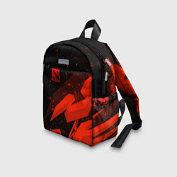 Детский рюкзак Dota 2 - красные брызги, цвет: 3D-принт — фото 2