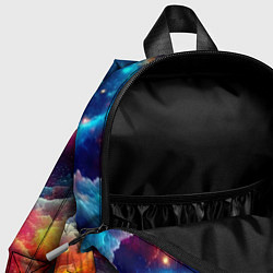 Детский рюкзак Colorfull neon space clouds - ai art fantasy, цвет: 3D-принт — фото 2