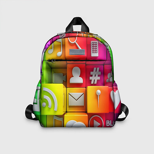 Детский рюкзак Square / 3D-принт – фото 1