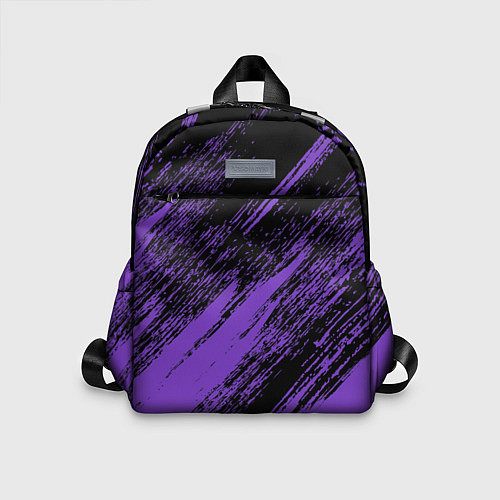 Детский рюкзак The color is purple and black / 3D-принт – фото 1