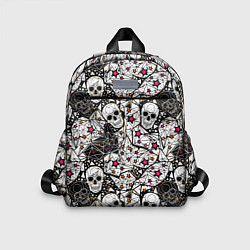 Детский рюкзак Черепа и красные звезды, цвет: 3D-принт