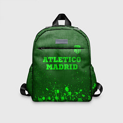 Детский рюкзак Atletico Madrid - green gradient посередине, цвет: 3D-принт