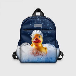 Детский рюкзак Резиновая уточка в мыльной пене, цвет: 3D-принт