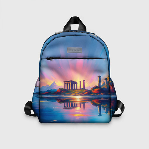 Детский рюкзак Античный островок / 3D-принт – фото 1