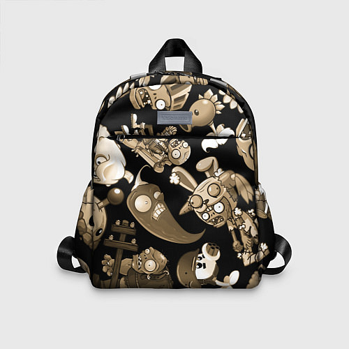 Детский рюкзак Растения против зомби в бежевом цвете / 3D-принт – фото 1
