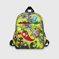 Детский рюкзак Растения против зомби с героями, цвет: 3D-принт
