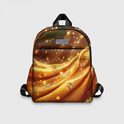 Детский рюкзак Золотая ткань с блестками, цвет: 3D-принт