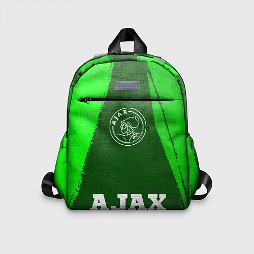 Детский рюкзак Ajax - green gradient по-центру / 3D-принт – фото 1