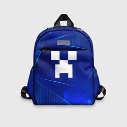 Детский рюкзак Minecraft blue poly