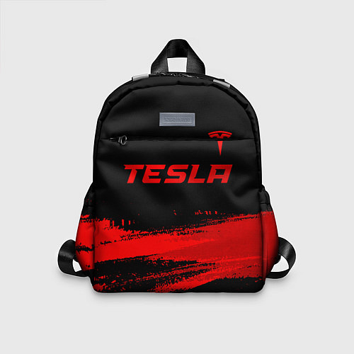 Детский рюкзак Tesla - red gradient посередине / 3D-принт – фото 1