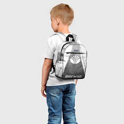 Детский рюкзак Daewoo - grey gradient по-центру, цвет: 3D-принт — фото 2