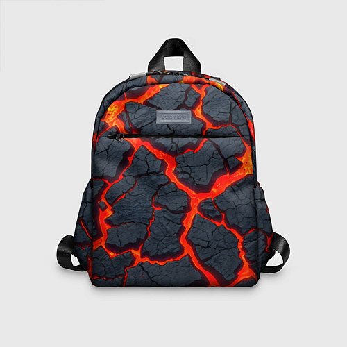 Детский рюкзак Текущая в породе лава / 3D-принт – фото 1