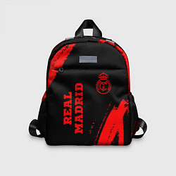 Детский рюкзак Real Madrid - red gradient вертикально, цвет: 3D-принт